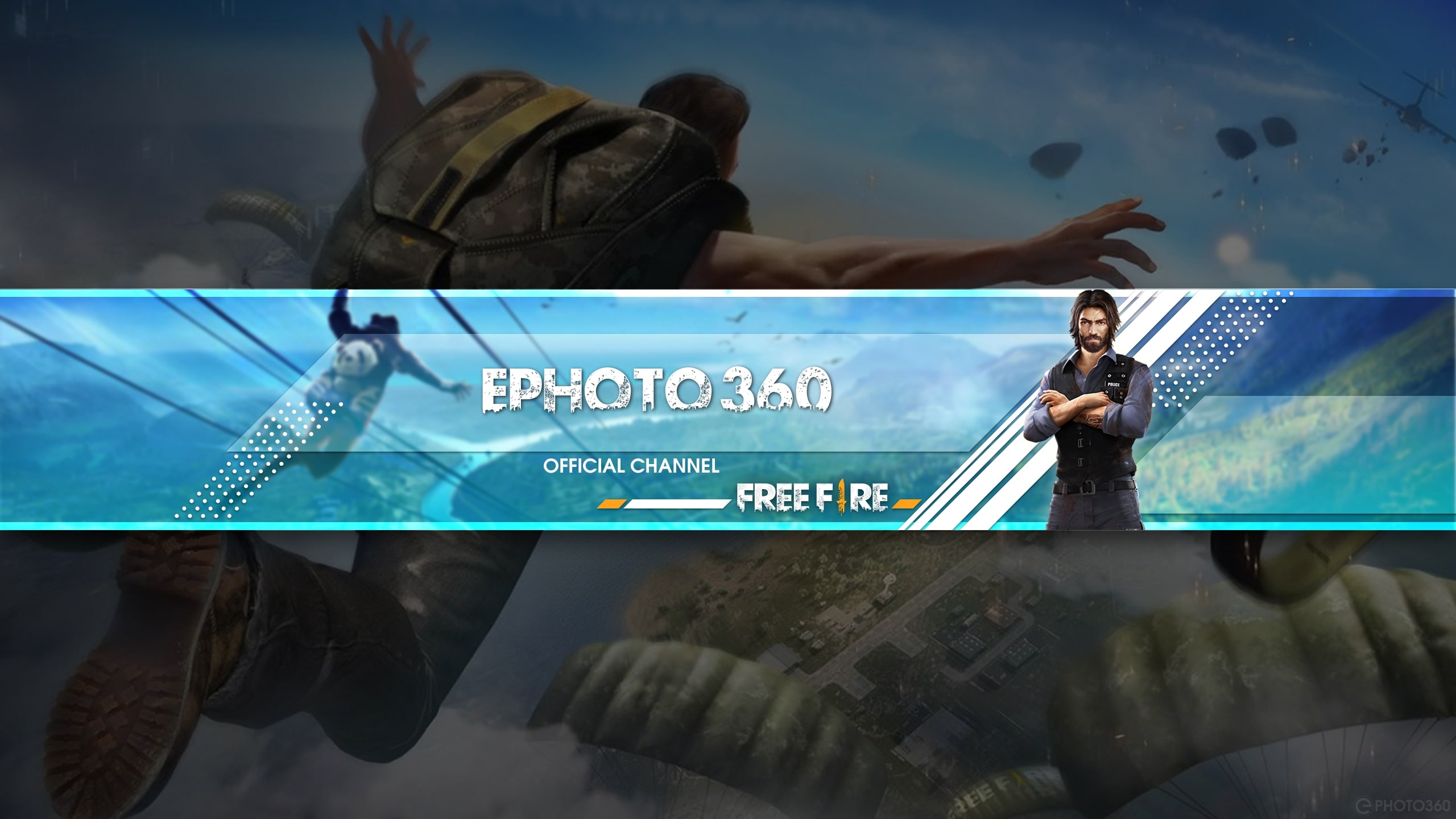 Tạo banner Youtube game Free Fire online