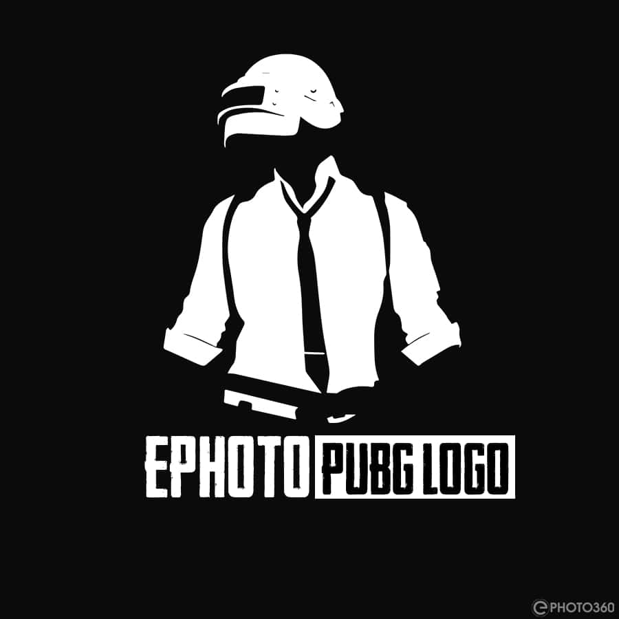 Tạo logo PUBG trực tuyến phong cách đen trắng