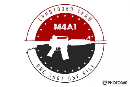 Tạo logo khẩu súng, logo team game FPS trực tuyến đẹp