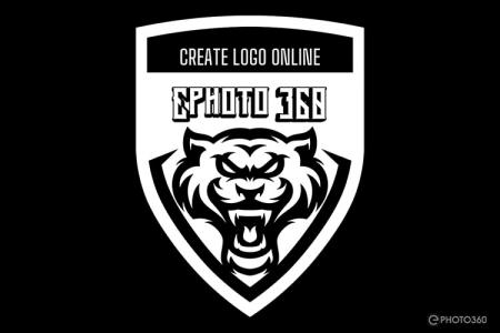 Tạo logo team trực tuyến phong cách đen trắng