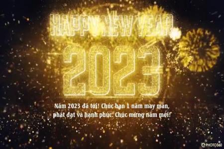 Tạo thiệp video New Year Countdown 2023