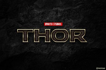 Tạo hiệu ứng chữ phong cách logo Thor