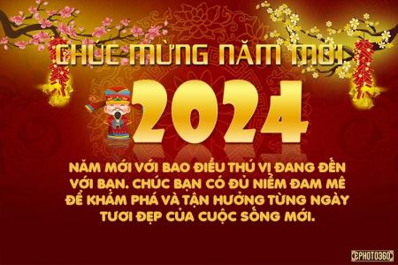 Thiệp chúc mừng năm mới 2024