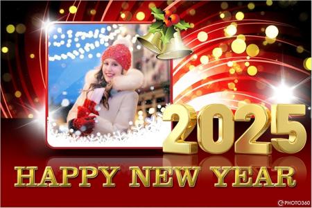 Khung ảnh happy new year 2025