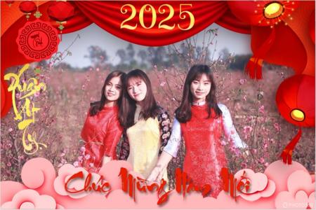 Tạo banner chúc mừng năm mới 2025