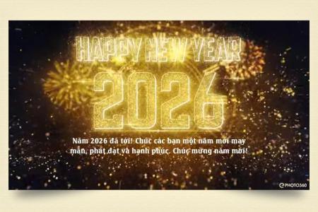 Tạo thiệp video New Year Countdown 2026