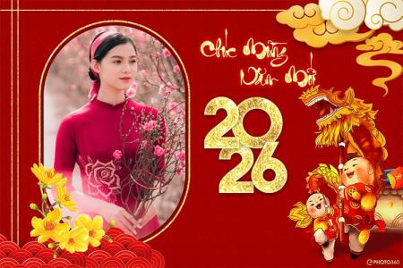 Tạo banner, khung ảnh Tết 2026 online miễn phí