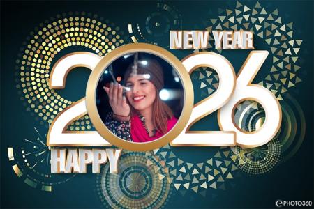 Ghép ảnh năm mới 2026 pháo hoa đẹp lung linh