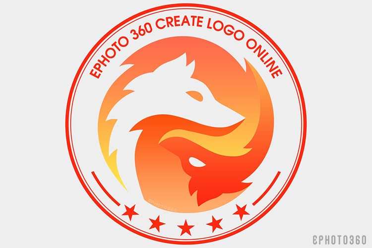 Tạo logo team linh vật hình tròn
