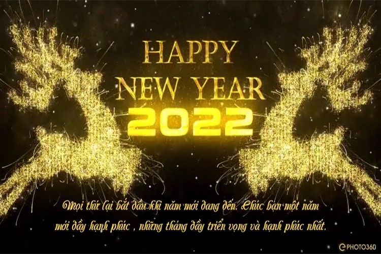 Tạo thiệp video chúc mừng năm mới 2022 online
