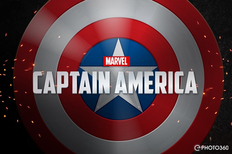 Tạo logo 3D phong cách Captain America