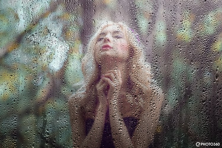 Hiệu ứng ghép ảnh nghệ thuật cửa sổ mưa