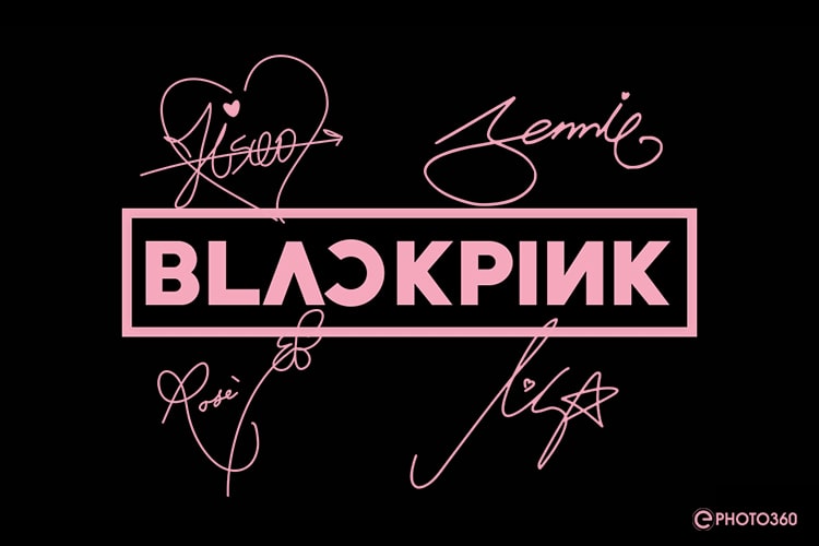 Tạo logo phong cách BLACKPINK kèm chữ ký các thành viên