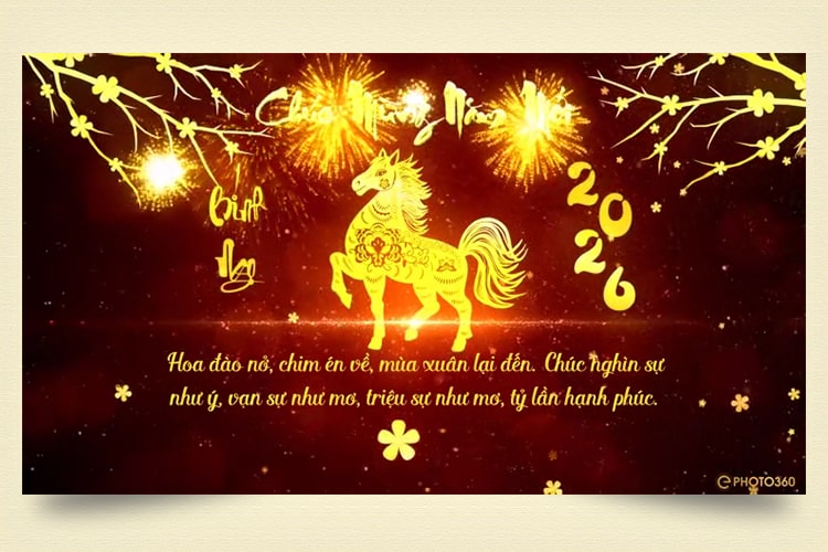 Thiệp video chúc Tết Nguyên Đán Bính Ngọ 2026 online