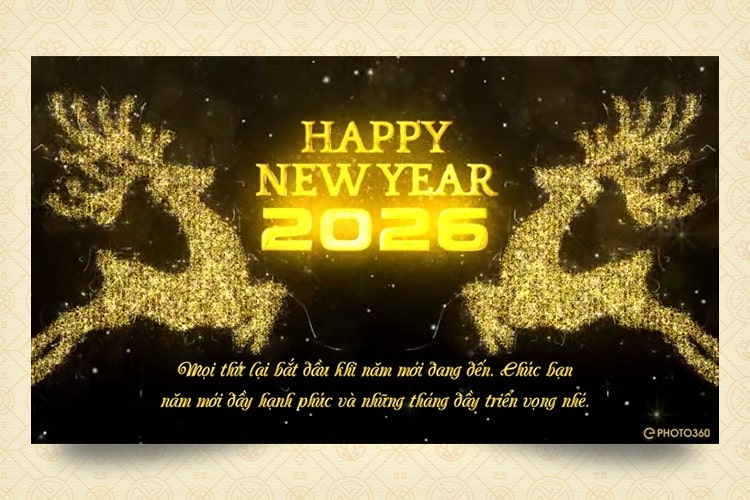 Tạo thiệp video chúc mừng năm mới 2026 online